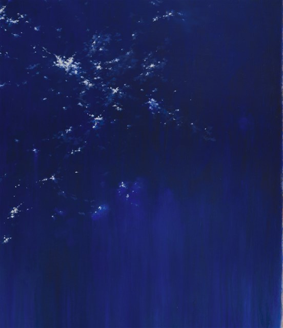 藍色星空般的白色