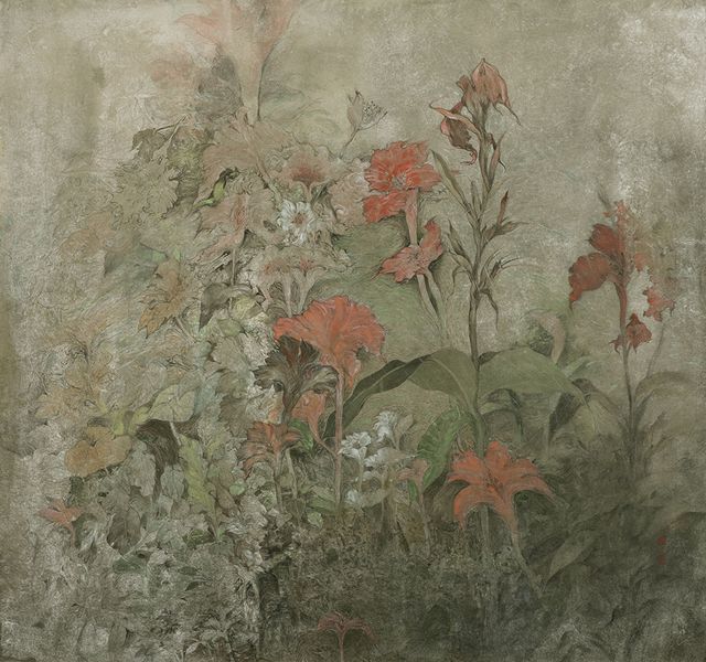 雨中的花