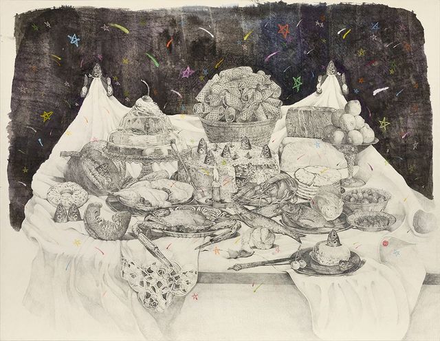 星空下的雙人餐宴